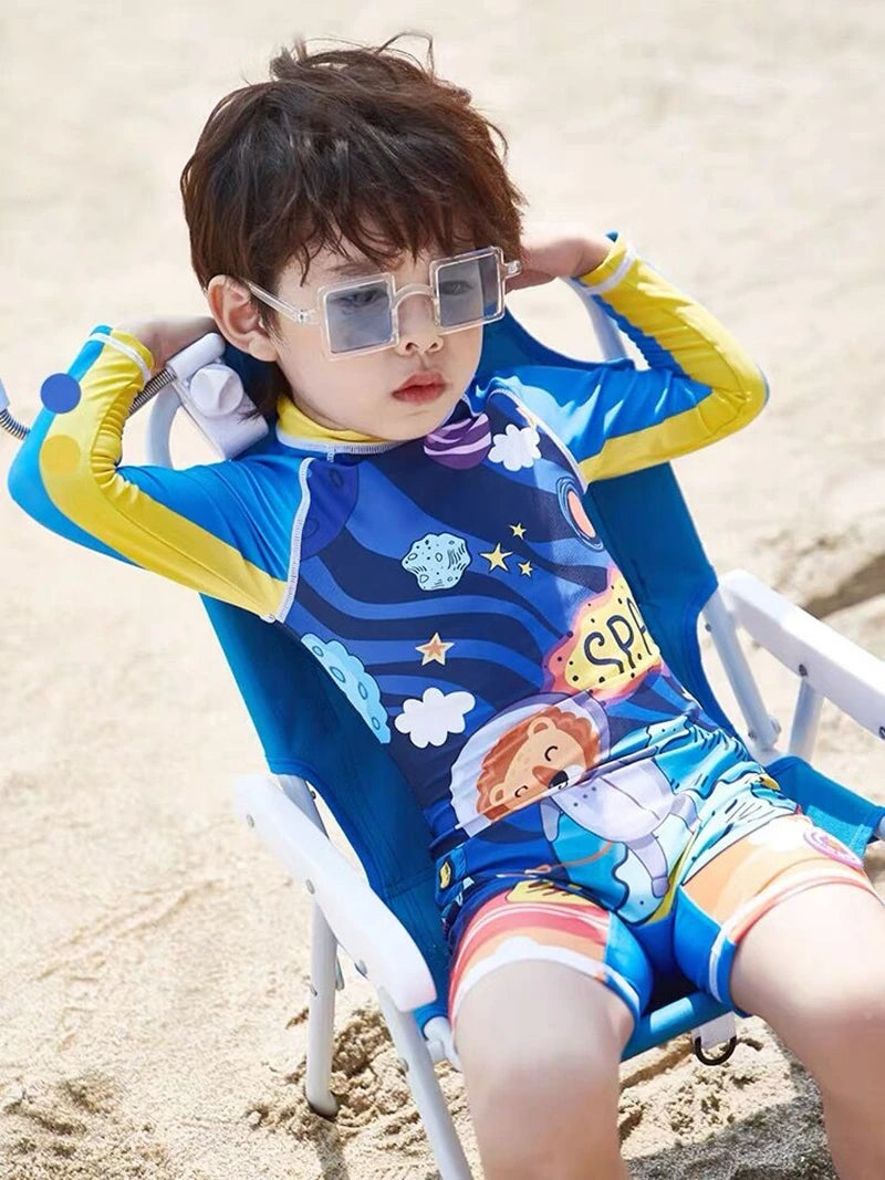 Top Quality Boy Swimsuit UPF50 UV Protection Summer Baby Toddler Swimwear Children's Bathing Suit Beach Pool Surf Swimming Wear