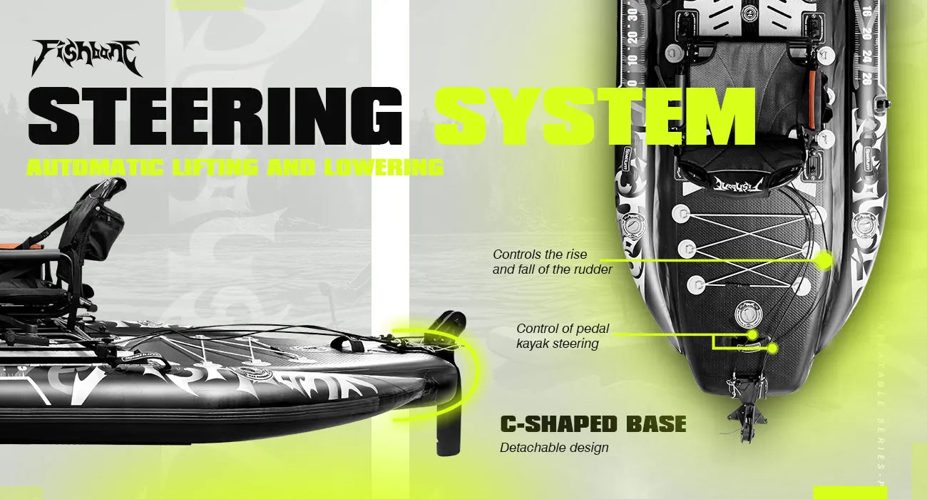 Spatium Fishing Kayak Boat Pedal Drive Sit on Top Pedal Drive Kayak Power System Orientation System, 11'*48"*6",Capacity 660LBS