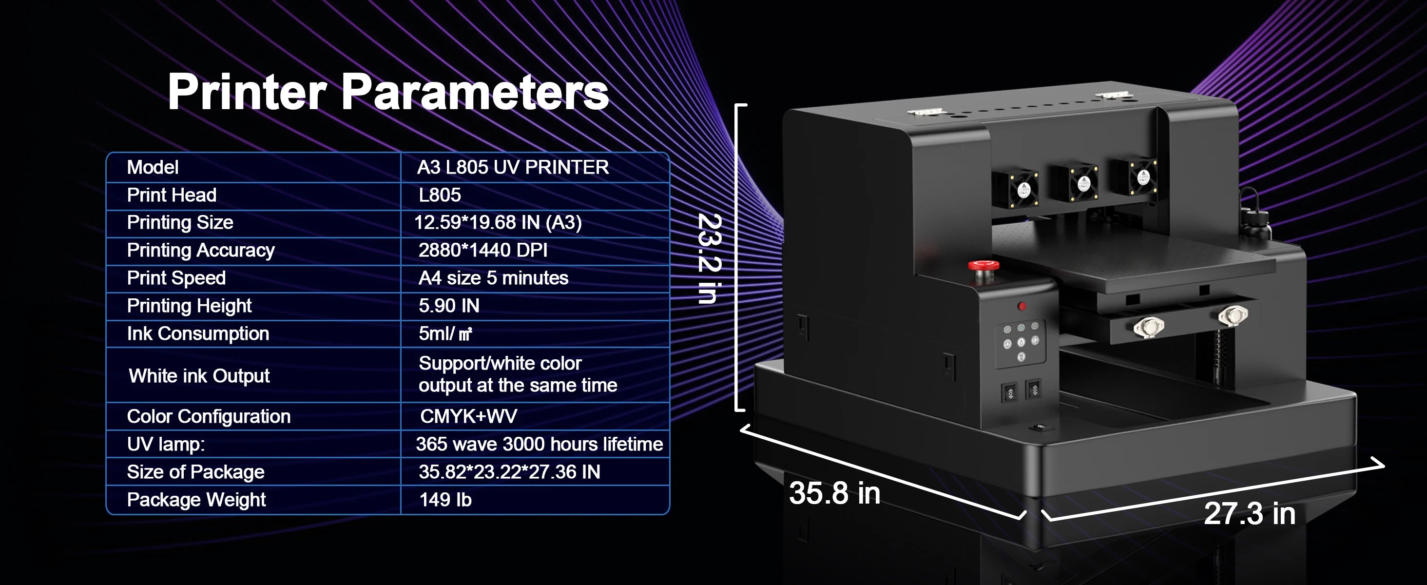 A3 UV Printer Impresora L805 UV Printer Machine UV Flatbed Printer For Bottle Wood Metal A4 UV DTF Printer Sticker 3d Printe