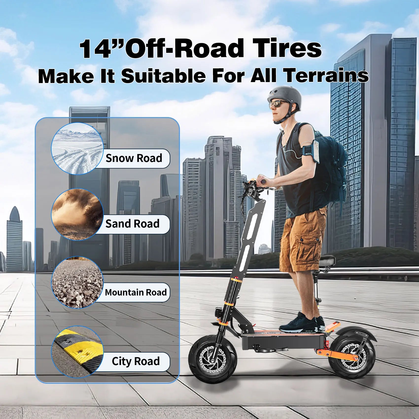 TOURSOR X8 PRO Adults Electric Scooter4000W*2 Dual Motor 60V38.8Ah Battery E-Scooter 13Inch road Tire Foldable EScooter