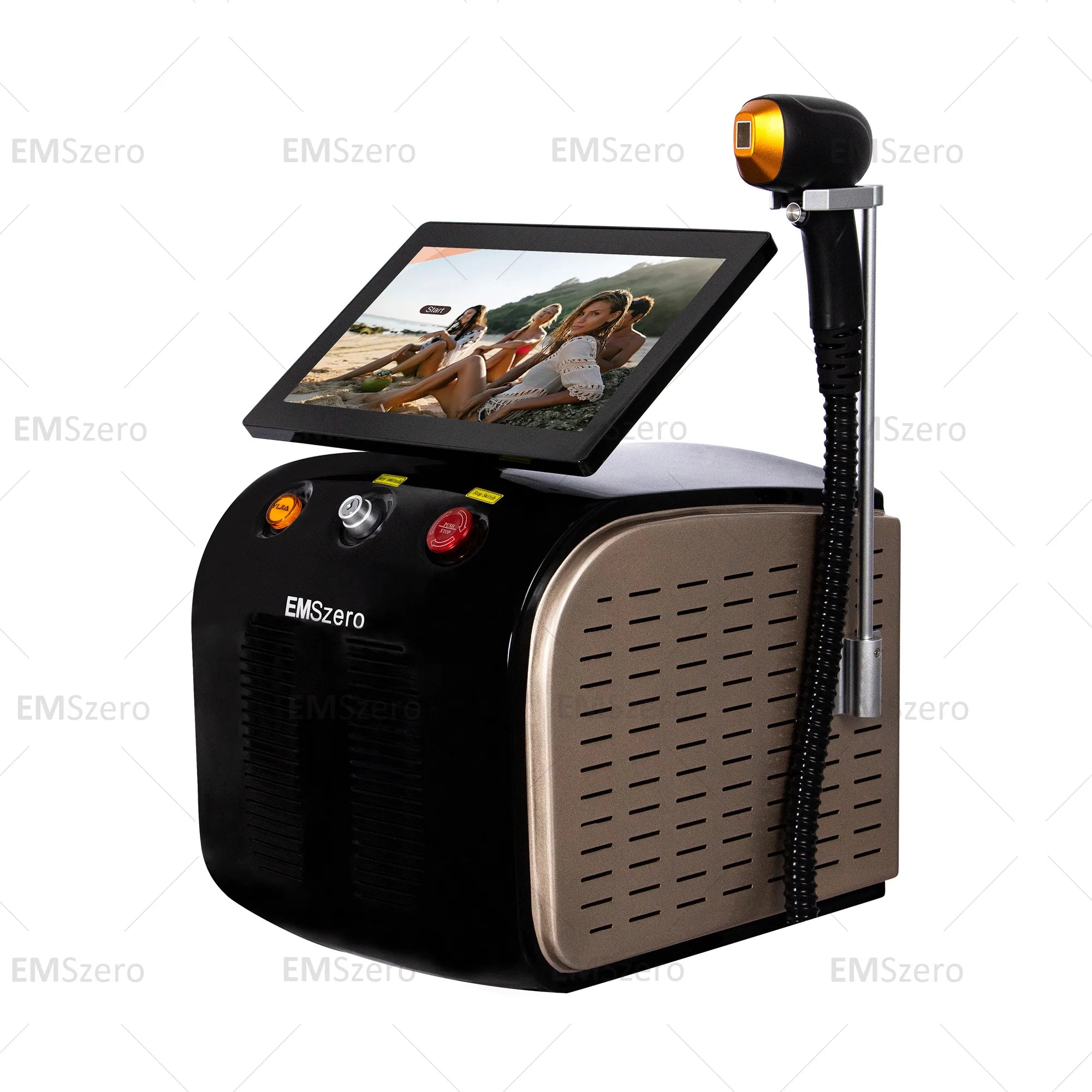 2in1 Soprano Titanium Ice Platinum Diode 755 808 1064nm 3 Wavelength Laser ND:YAG Machine Painless Hair Removal Machine