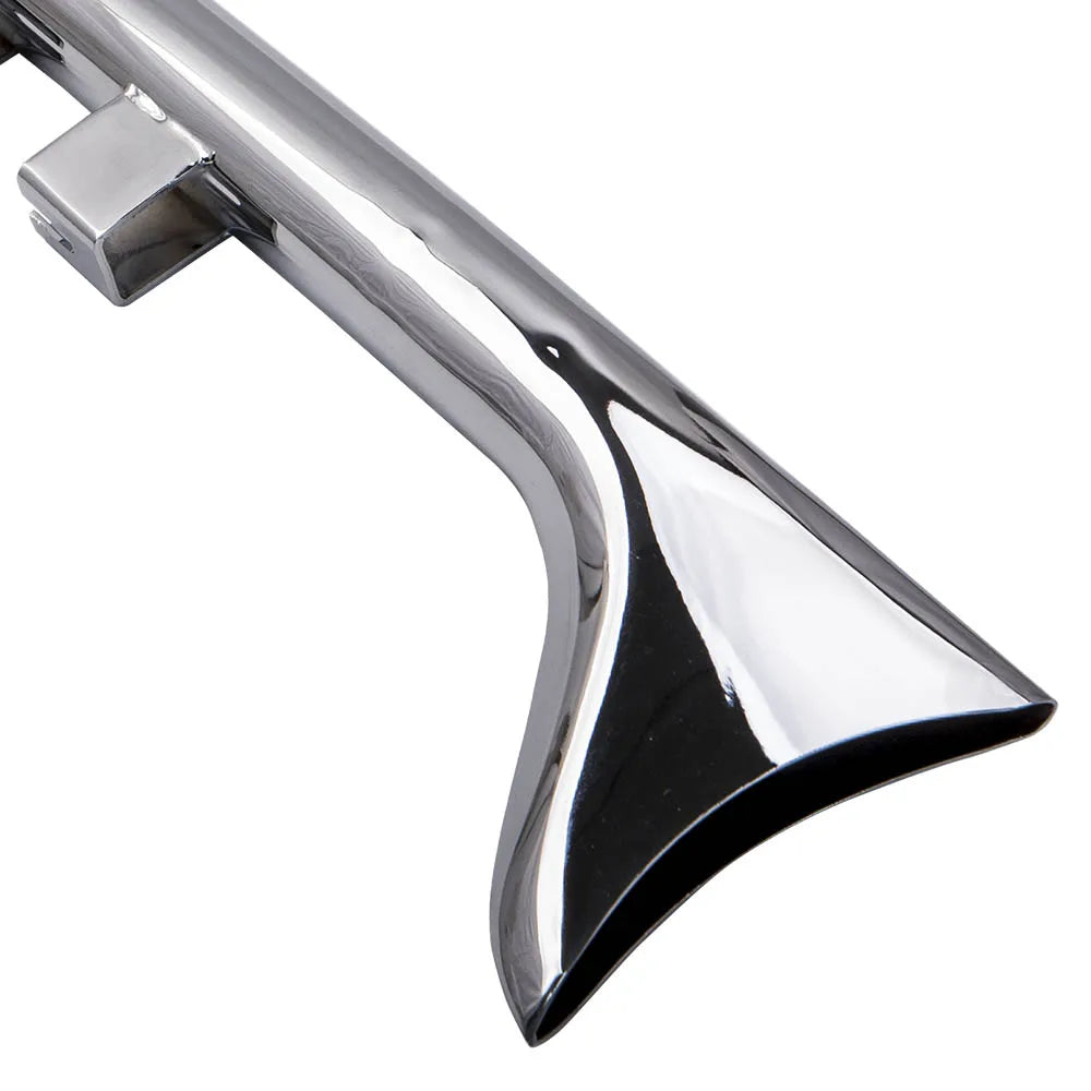 2Pcs/Set Chrome 36" Fishtail Slip On Exhaust Pipe for Harley Touring Road 1995-2016  Hot Sale