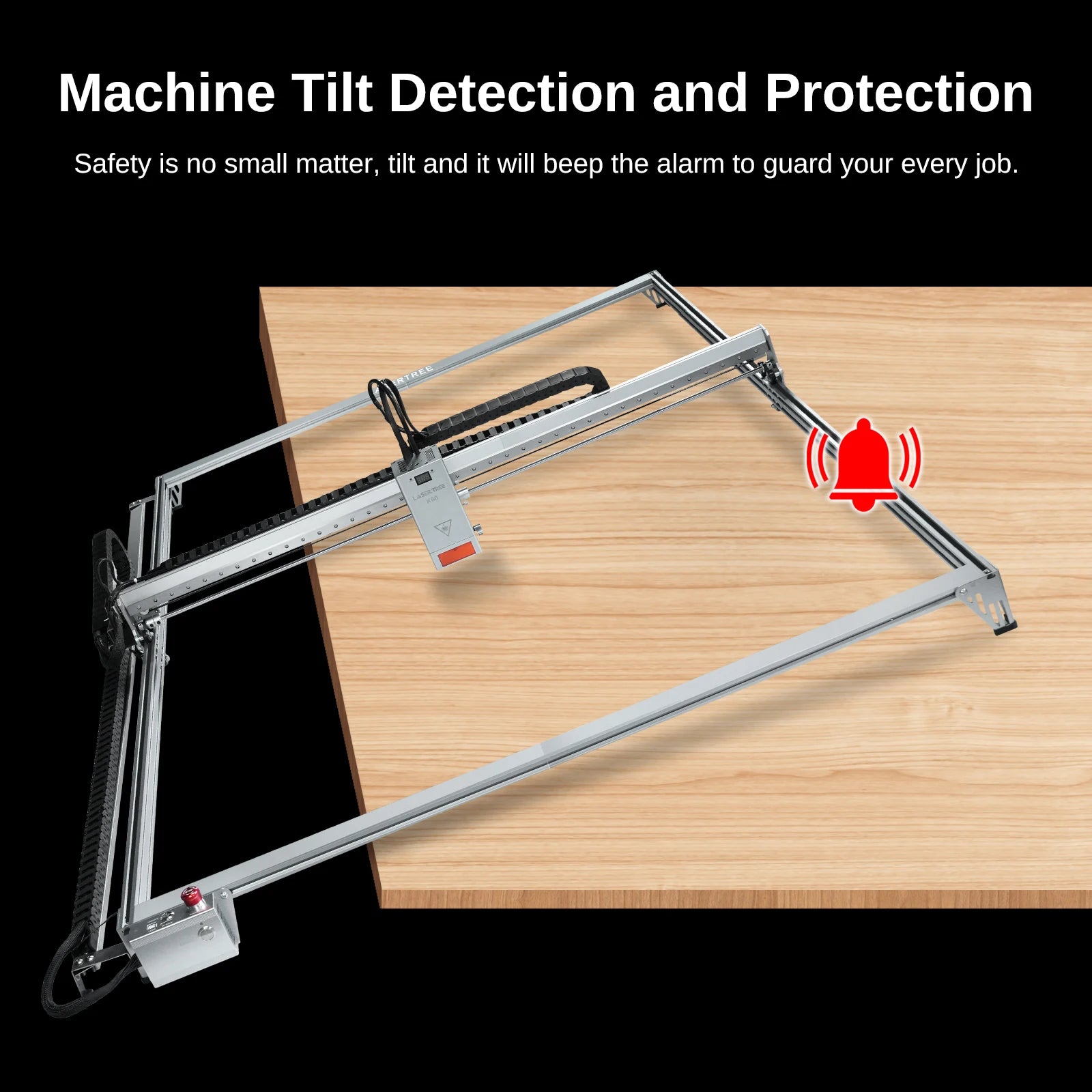 LASER TREE Laser Engraving Machine with Air Assit 60W Laser Module Laser Engraver Cutter Woodworking Area 1000x1500mm DIY Tools