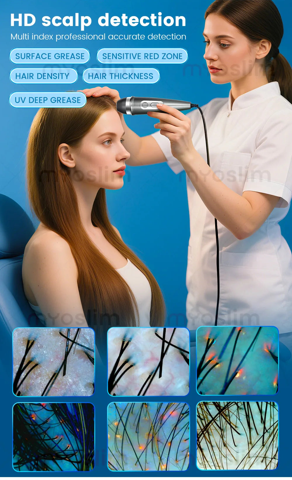 X5/X5 Pro AI Skin Image Analya Intelligence Deep Facial Skin Analysis Detector Follicle Testing Skin Analysis Magnifier