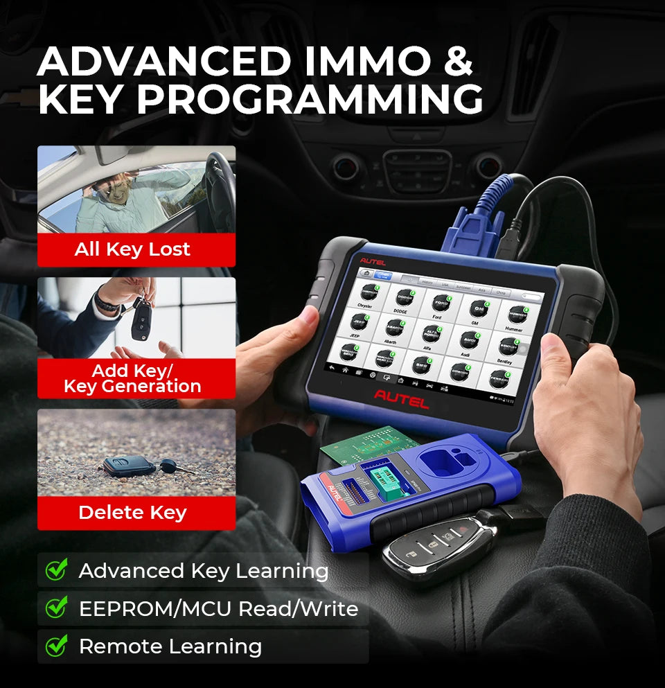 Autel MaxiIM IM508S XP400 PRO Car Key Programming Tool OBD2 Scanner All-in-One IMMO Key Programmer Active Test PK IM508