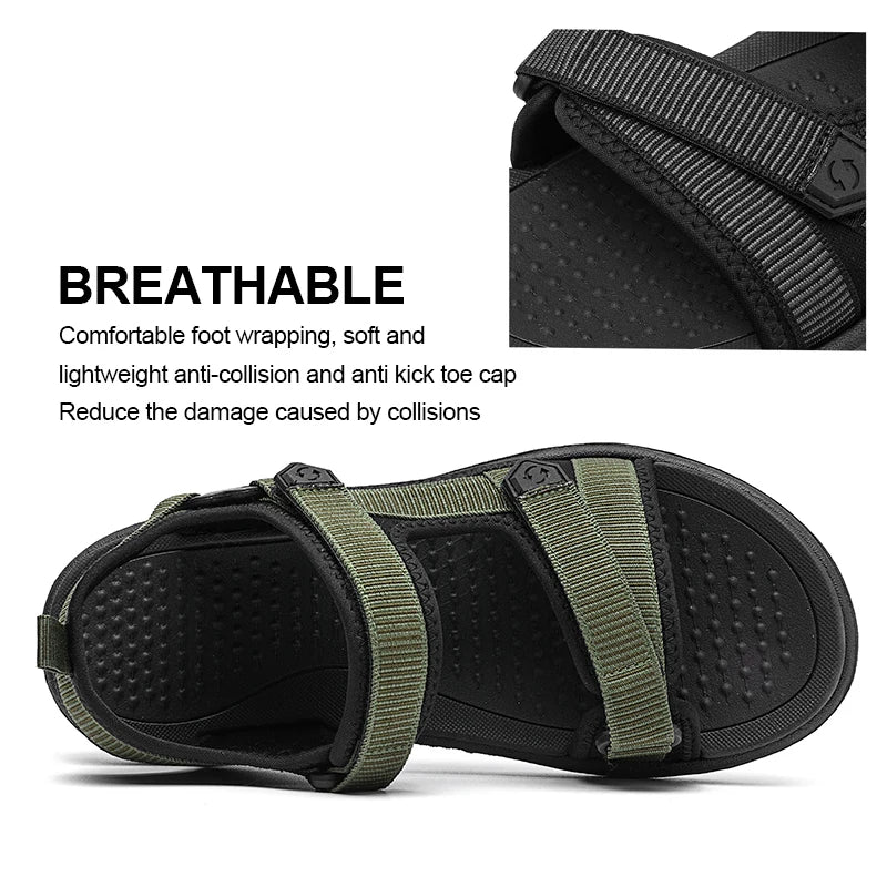 Summer Sandals for Men Leisure Beach Sandals Male Fashion Leisure Beach Holiday Sandals  Shoes Lightweight Outdoor Casual Shoes
