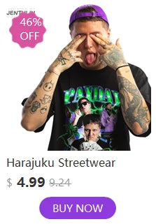 Hip Hop Streetwear Men's Tshirt Sober Graphic Oversized Short Sleeve Aesthetic Print Y2k Tops Tees Harajuku Goth Clothing Cotton