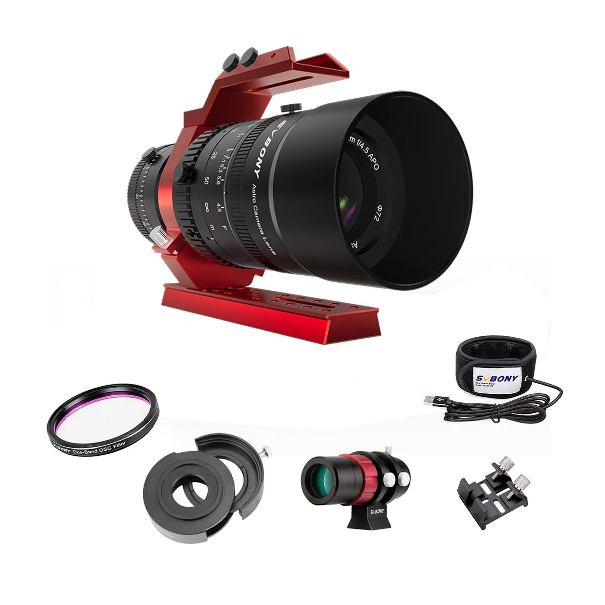 Svbony SV555 New Upgrade Astrophotography Telescope APO 243mm f/4.5 Telephoto Camera Lens for Full Frame Sky Imaging