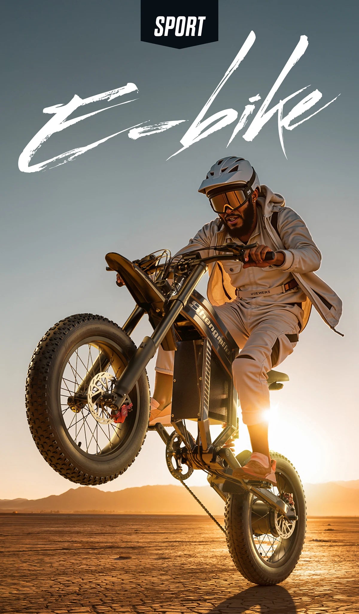 Shengmilo S900 60V30AH Battery electric bicycle,Adult 1500W E-bike Men's E-Mountain ebike , 20" Fat Tire Electric Bike