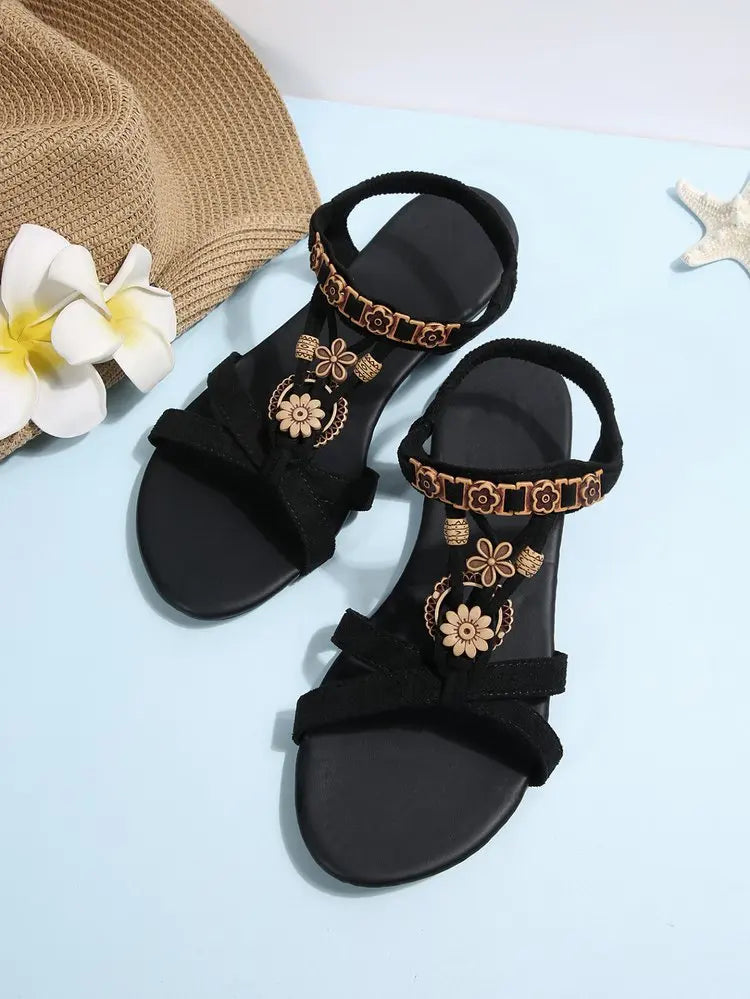 Summer Women Wedge Sandals Soft Bottom Low Heels Sexy Woman Non-slip Shoes Footwear Bohemia Style Summer Platform Sandals Women