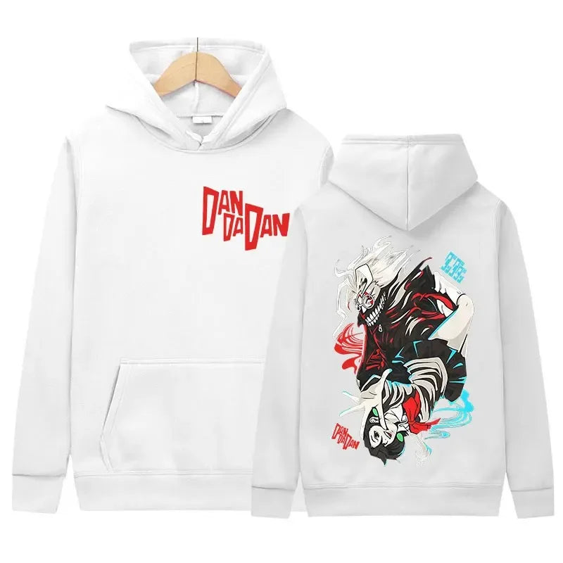 Japan Funny Anime Peripherals Dandadan Graphic Print Hoodies Men Women Harajuku Unisex Vintage Pullovers Oversized Sweatshirts