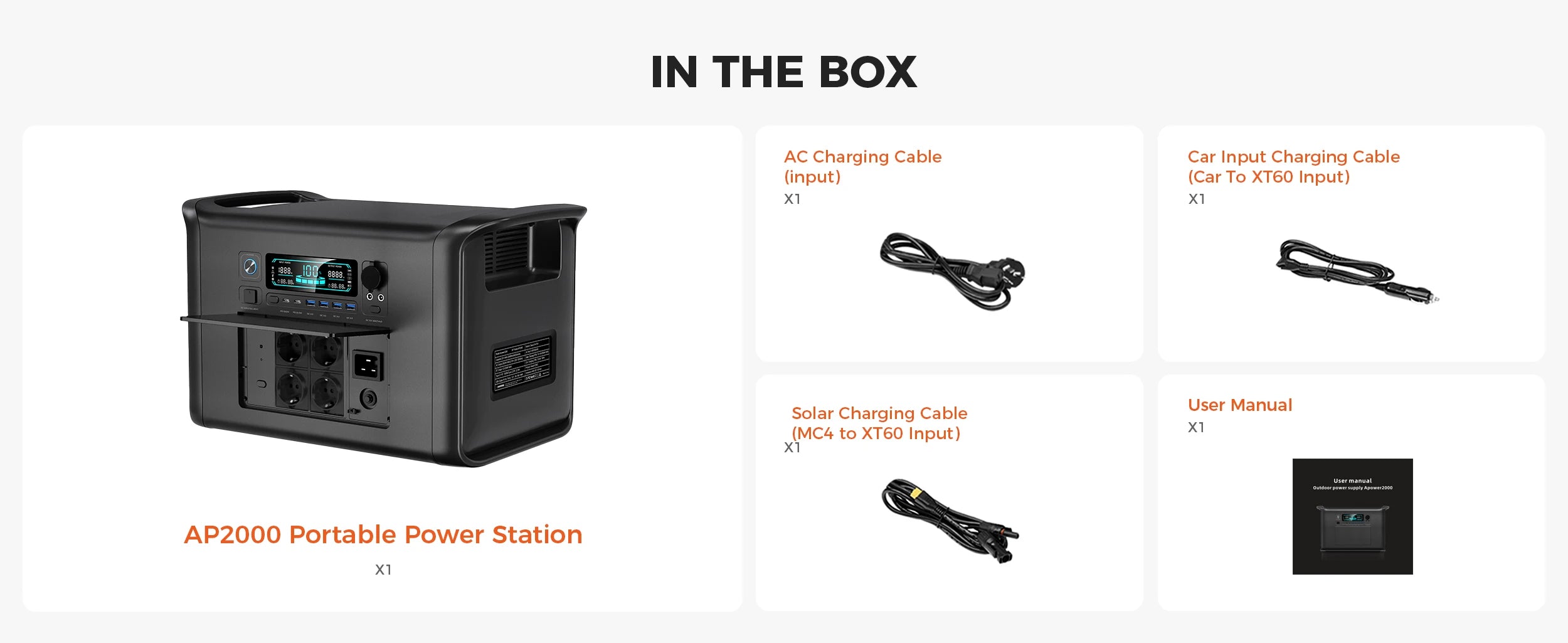 2400W Portable Power Station 2048Wh Lifepo4 Battery Outdoor Pure Sine Wave Energy Storage Home Emergency Power Supply Station ﻿