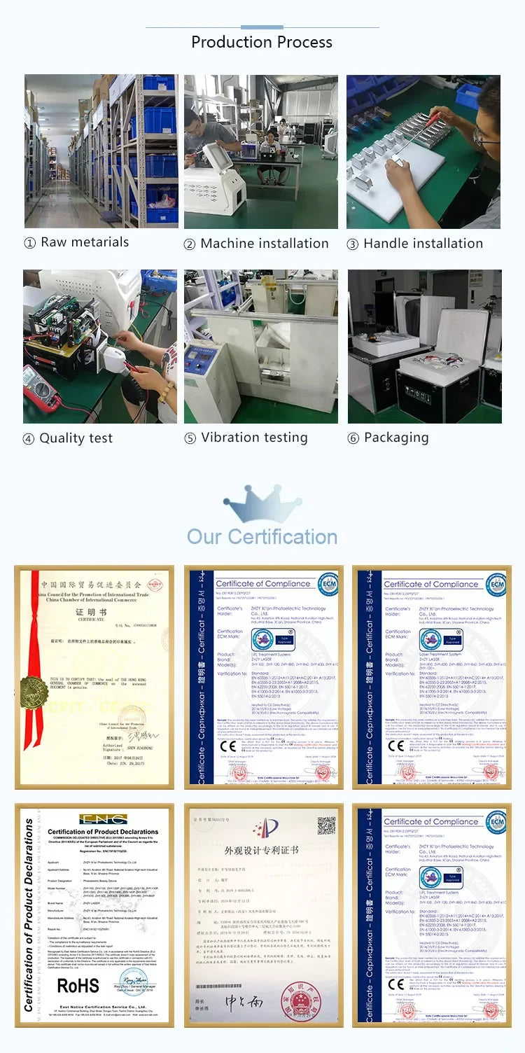 Professional Painless Hair Removal Clinic 808NM Alexandrite Machine