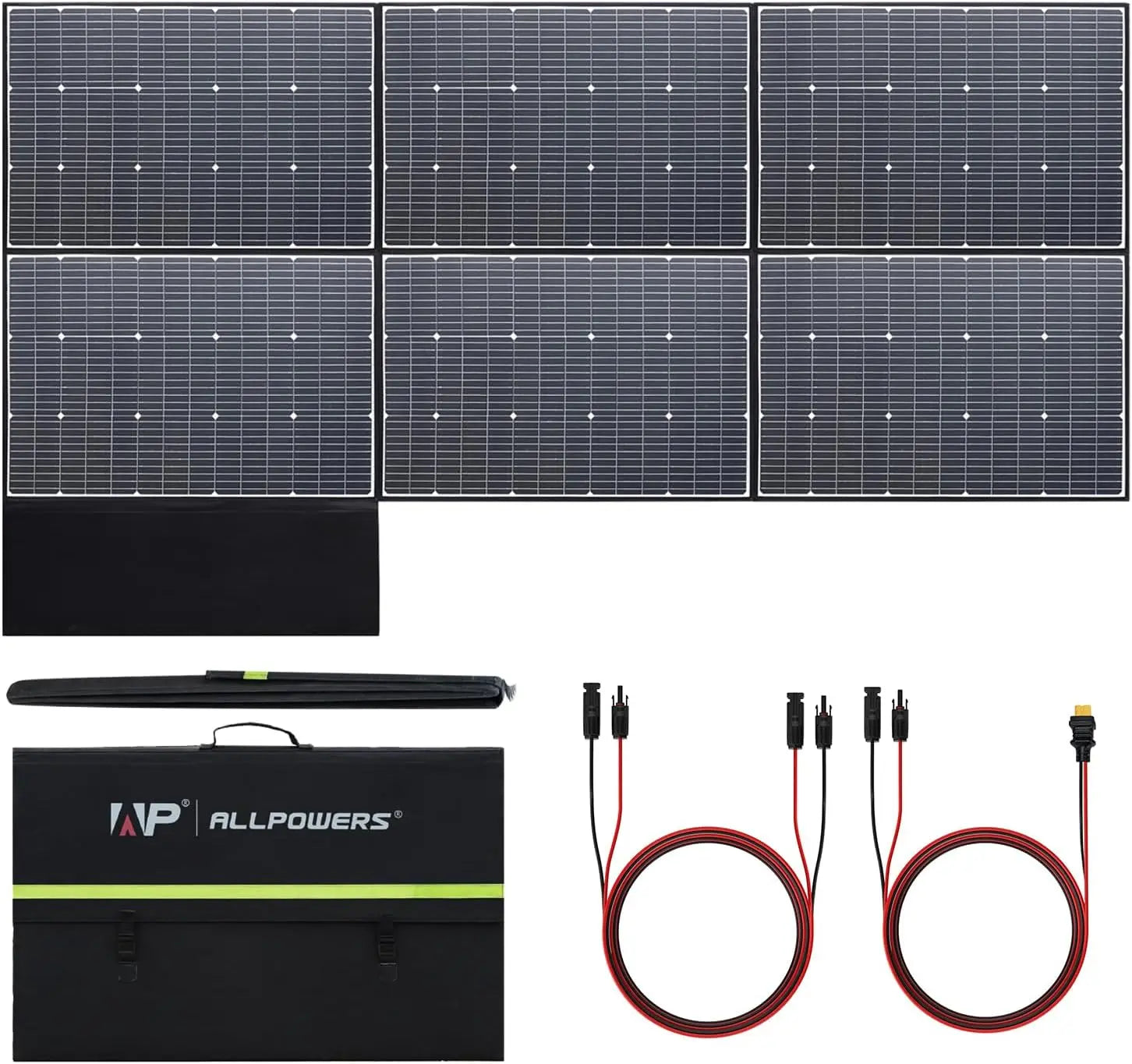 ALLPOWERS R1500 LITE Portable Power Station with Solar Panel 100W 200W 1056Wh LiFePO4 Battery Solar Generator for Outdoor RV