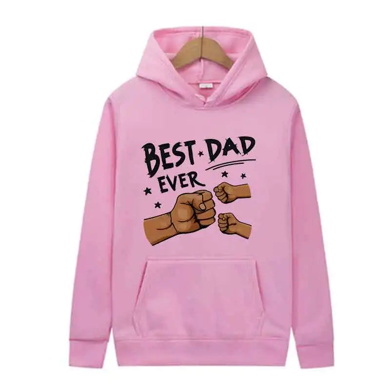 Autumn Black Men Trend Hoodies Women Casual Streetwear Best Dad Print Sweatshirts Long Sleeve Harajuku Y2K Tops Spring White