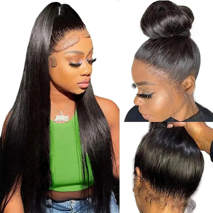 250% Full lace wig human hair wigs 100% human hair Brazilian PrePlucked hd Lace wigs 360 Straight human hair full lace wig