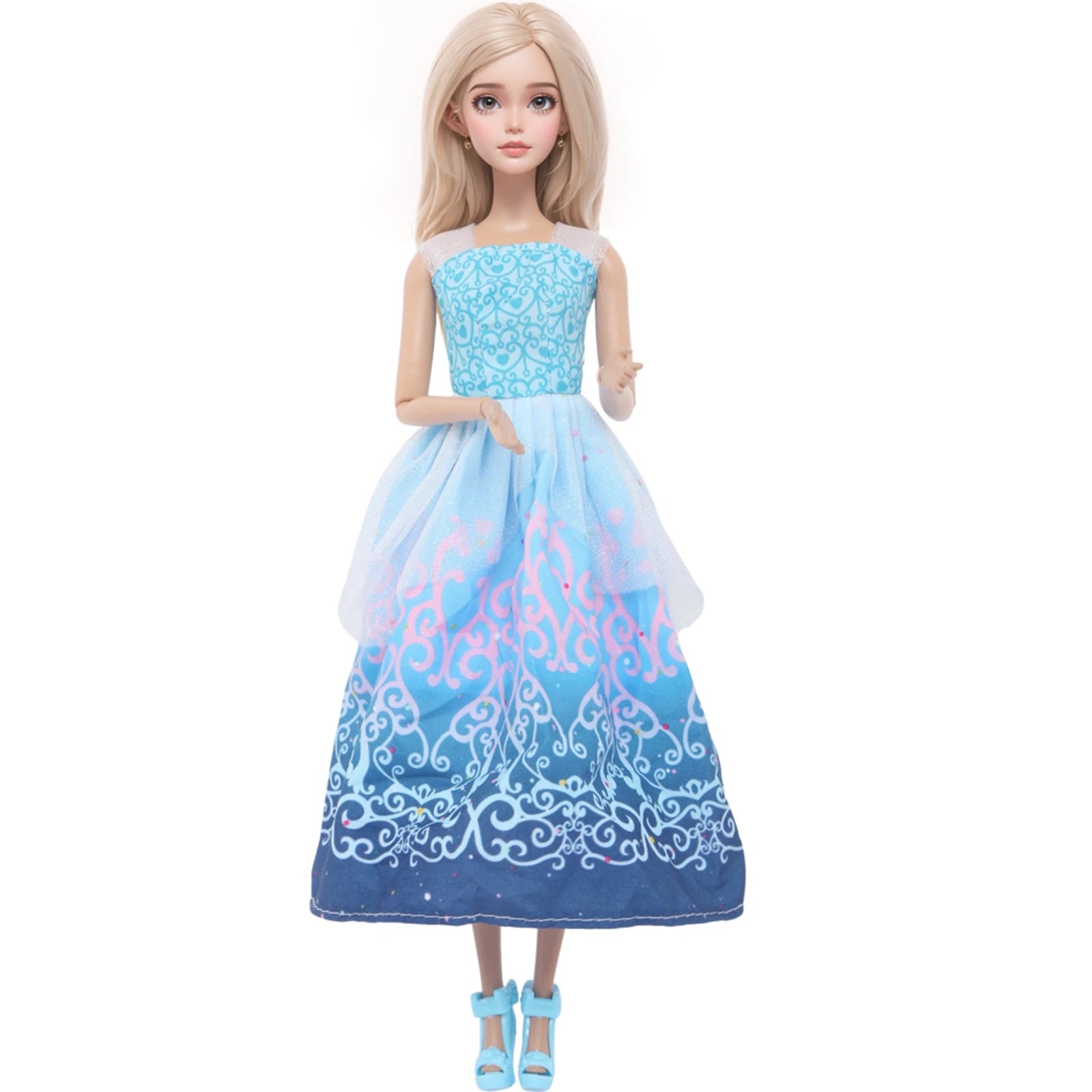 Blue Series Doll Outfit 30cm Doll Dress Swimsuit Tops Pants Skirt Party Gown 11.8 Inch Doll Clothes Accessories 1/6 Toy Gift