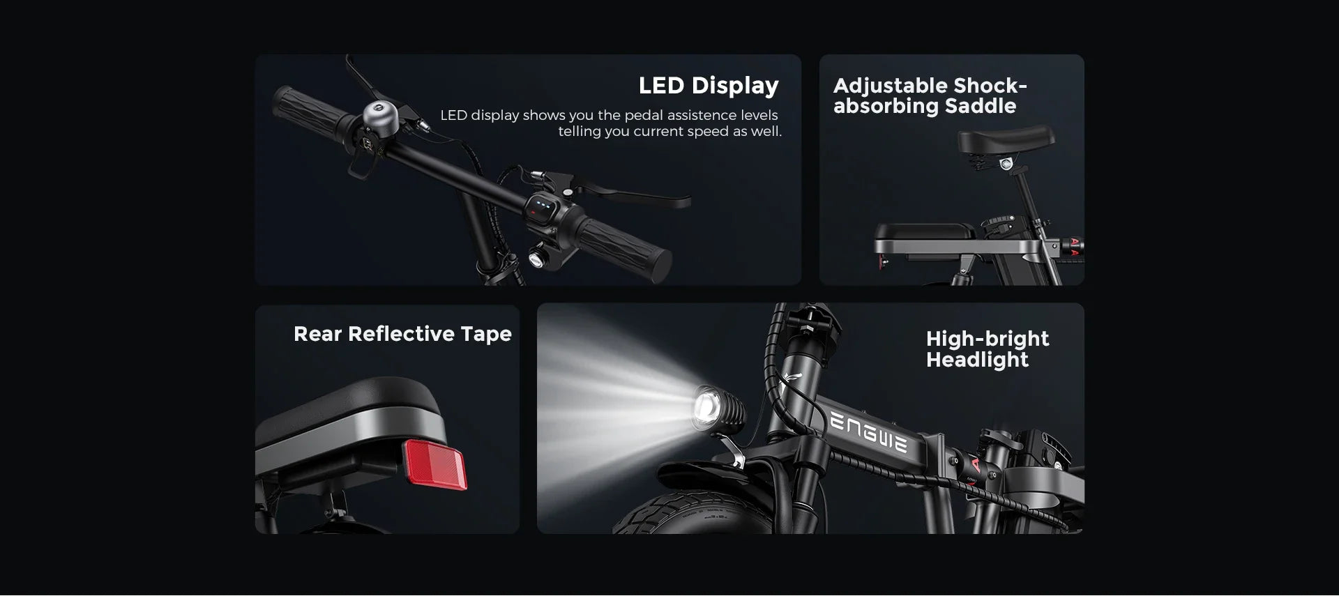 Electric Bicycle 1200W motor 48V 29AH Folding Mountain E-bike Engwe X26 X24 X20 26Inch Fat Tire Urban Commuting Electric Bike
