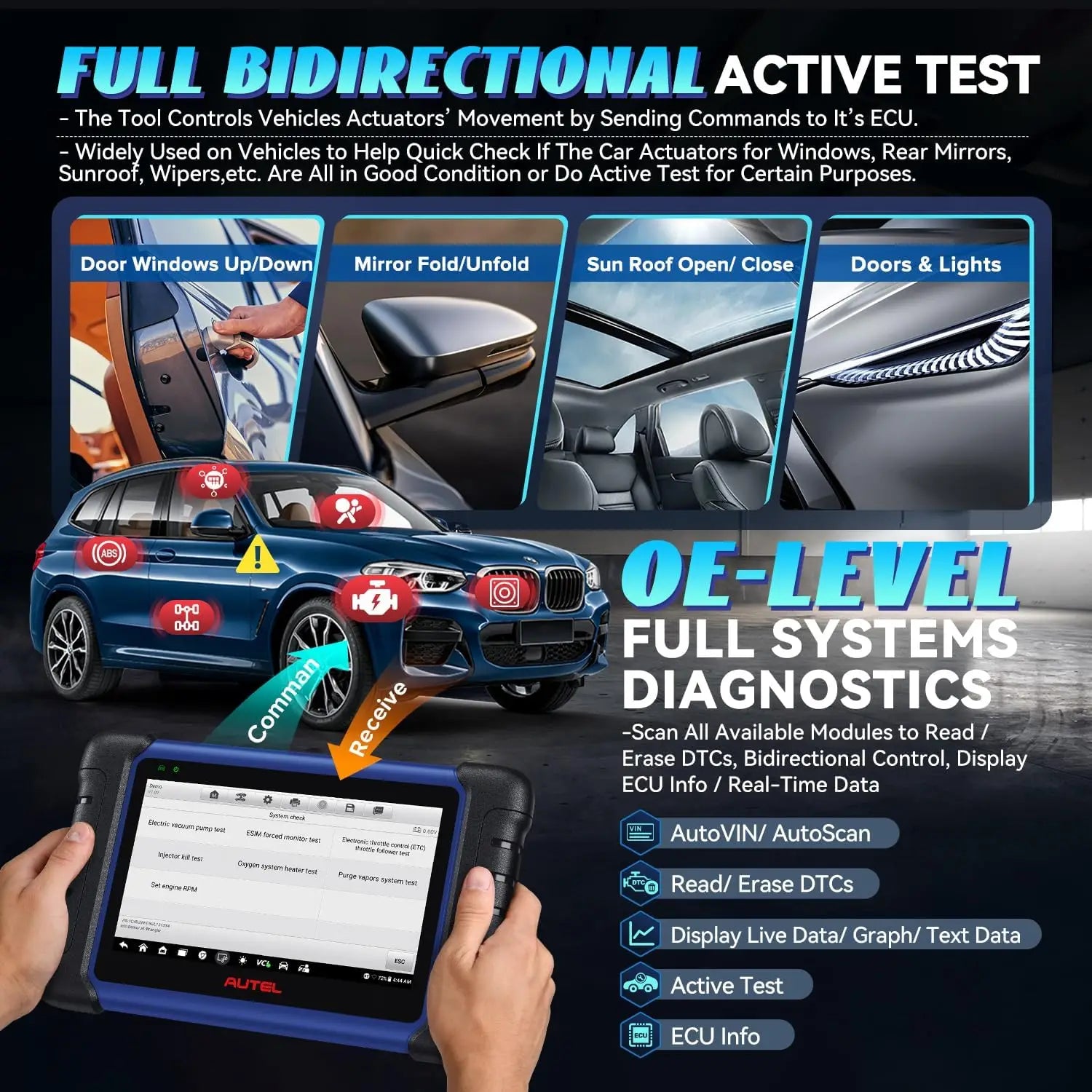 Autel MaxiIM IM508S XP200 Car Key Programming Tool Diagnostic Tool All-in-One Key Programmer OBD2 Scanner Updated of IM508