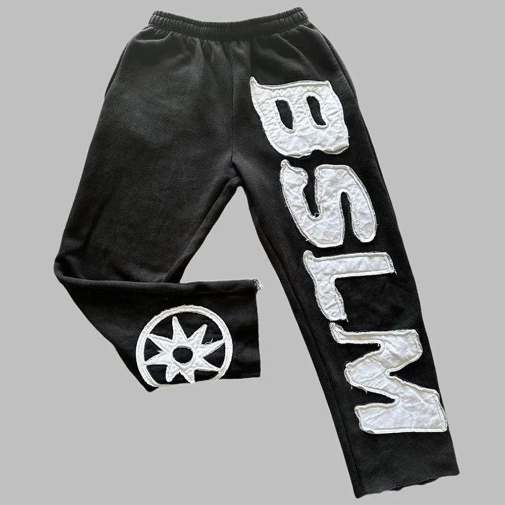 Men Women autumn winter Pants new hoodie personalized street style Harajuku high street hip-hop letter embroidery fashion casual