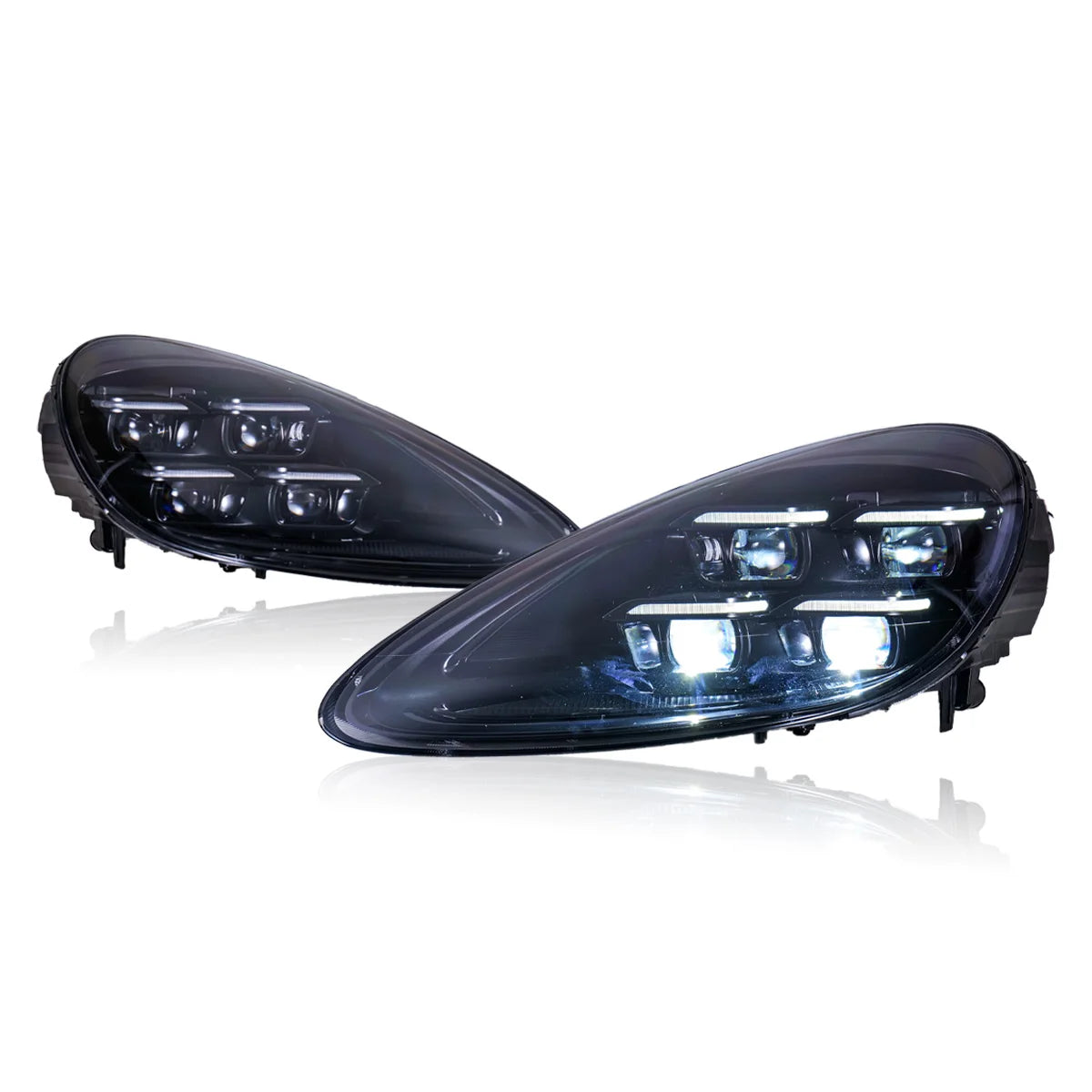 TYPY Car Accessories For Porsche Cayenne Headlights 2011-2017 958LEDMatrix Head Lamps Upgrade 2024 Style