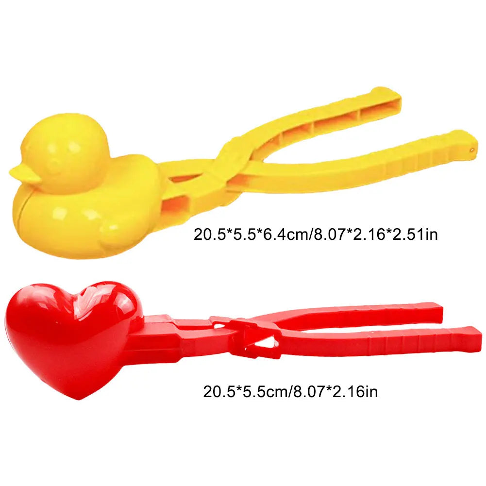 2/3/4PCS Duck Rice Mold DIY Sushi Molds Snowball/Rice Ball Maker Clip with Handle Cute Animal Rice Shaper Winter Snow Toys