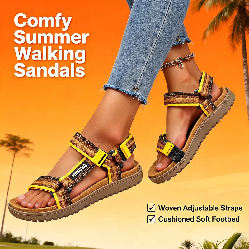 Summer women's Sandals Fashion Leisure Beach Holiday Sandals for women's Lightweight Shoes New Outdoor Comfortable Casual Sandal