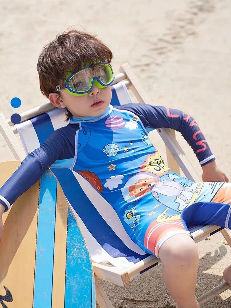 Top Quality Boy Swimsuit UPF50 UV Protection Summer Baby Toddler Swimwear Children's Bathing Suit Beach Pool Surf Swimming Wear