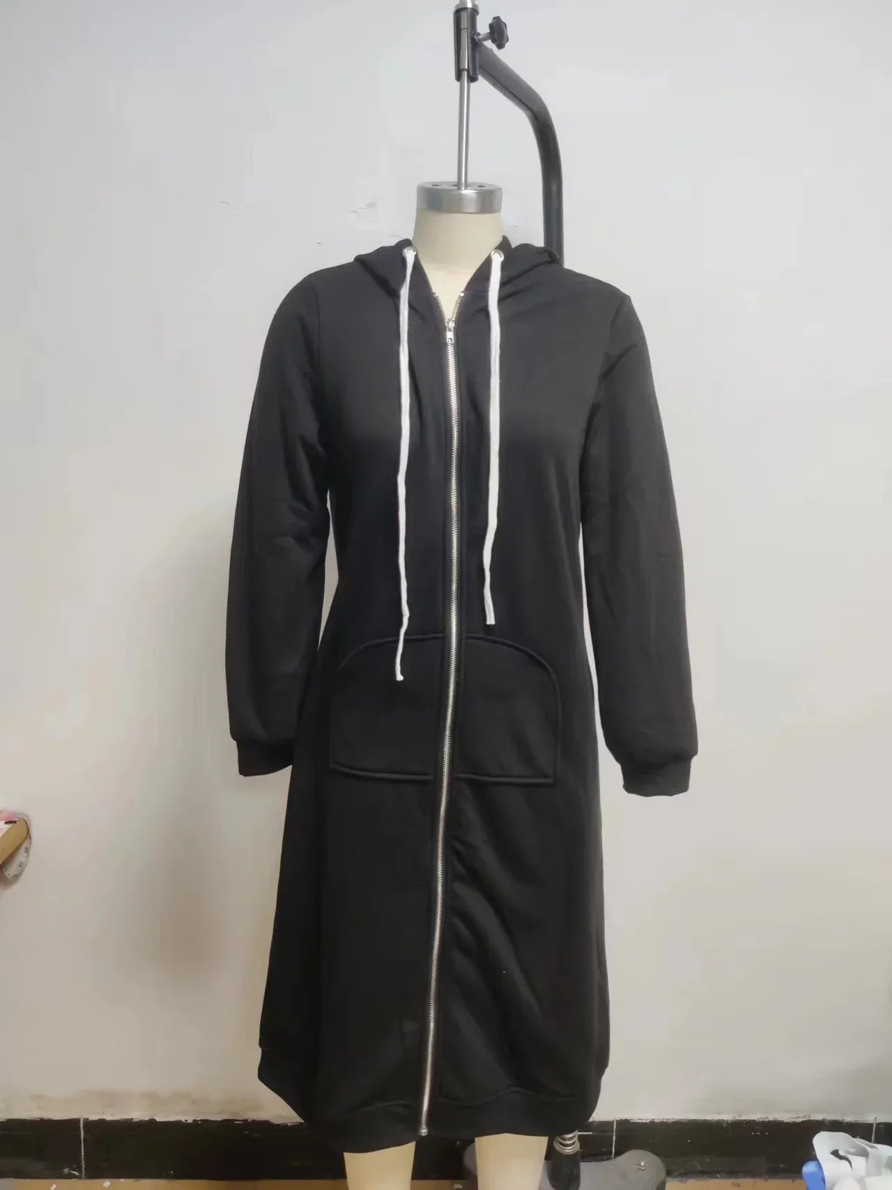 Autumn and Winter Hoodies for Women Casual Full Zip Up Hoodie Comfortable Womens Long Hoodies Fashion Sweatshirt with Pockets