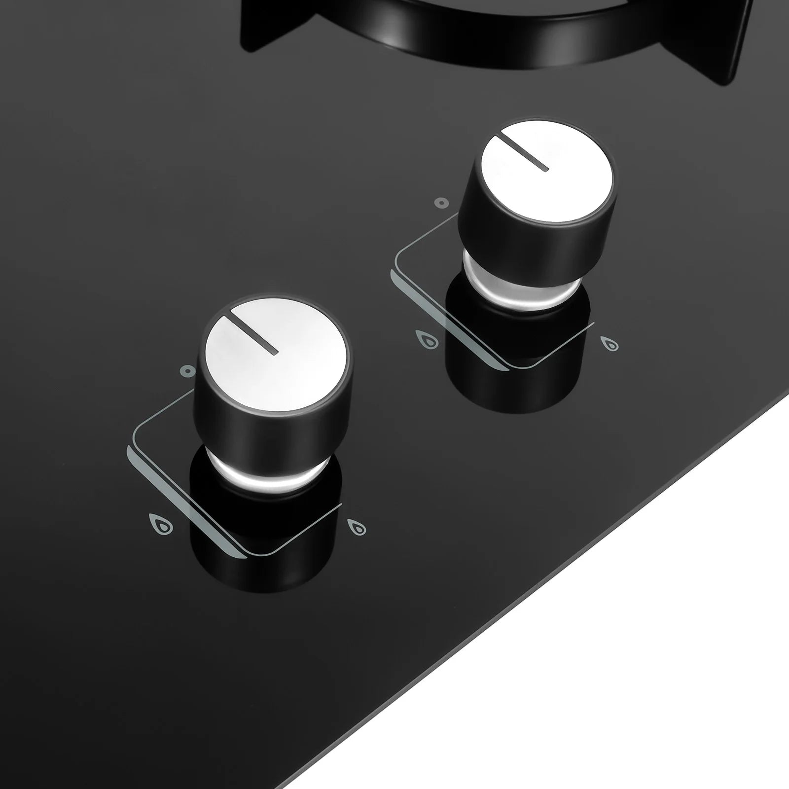 4.2KW+5.2KW Household Double Stove Hob Built in Gas Stove 2 Grade Dual-purpose Burner Natural Gas Tempered Glass Gasfornuis