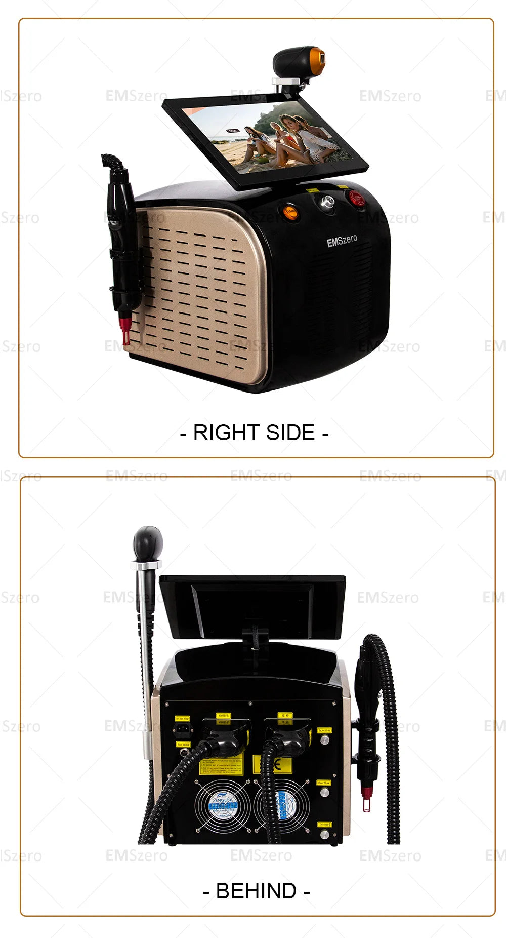 2in1 Soprano Titanium Ice Platinum Diode 755 808 1064nm 3 Wavelength Laser ND:YAG Machine Painless Hair Removal Machine