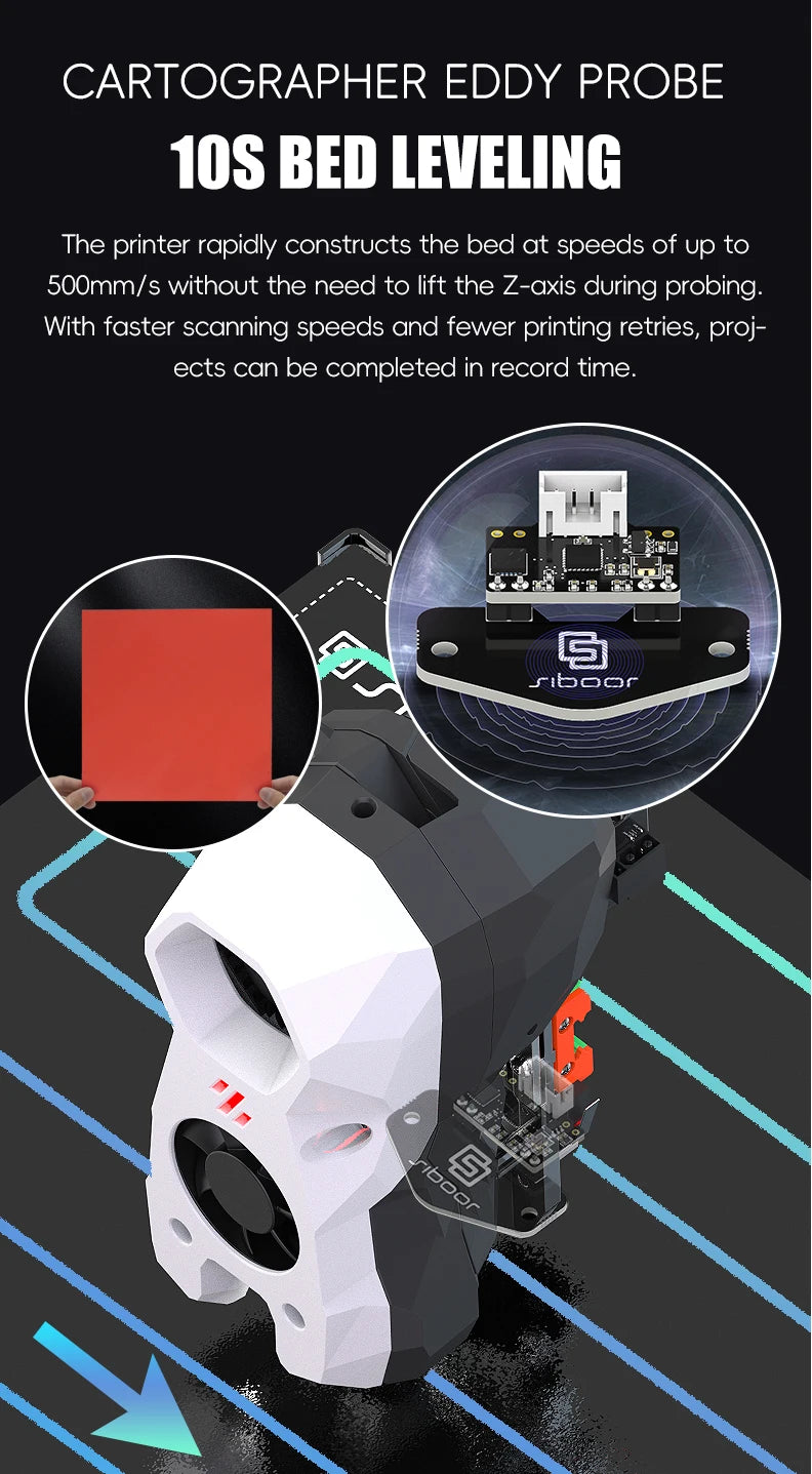 Upgraded SIBOOR Voron Trident [JUNE] CNC Metal Structure 4AWD CoreXY 3D Printer DIY Desktop Automatic Leveling High Speed Kit