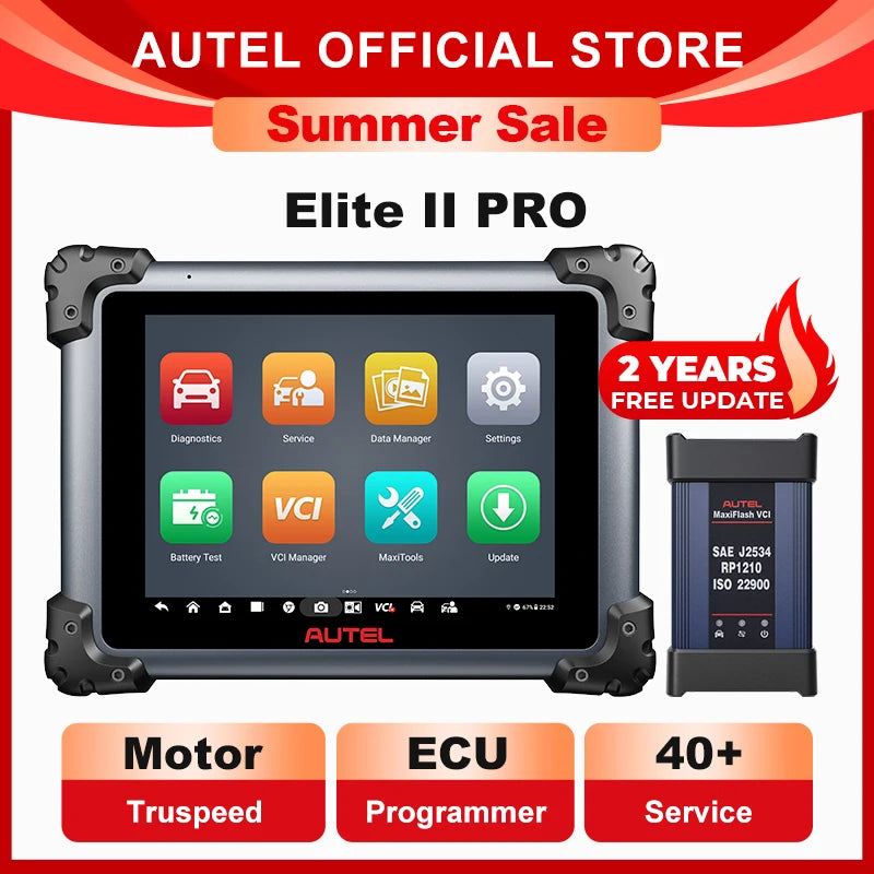 Autel MaxiSys Elite II Pro ULTRA Diagnostic Tools J2534 ECU Programming Coding Auto Scanner as MS919 Motor TruSpeed CAN FD DoIP