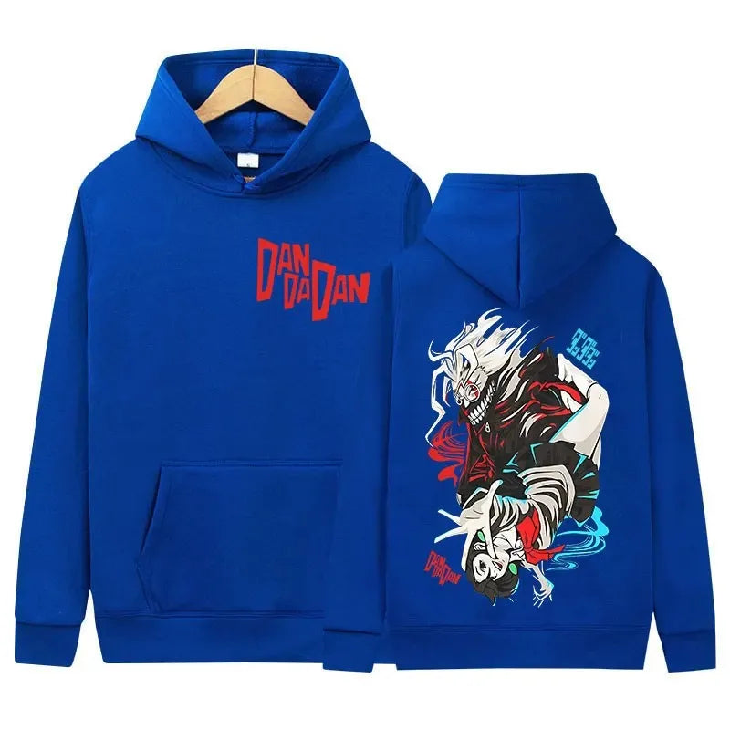Japan Funny Anime Peripherals Dandadan Graphic Print Hoodies Men Women Harajuku Unisex Vintage Pullovers Oversized Sweatshirts