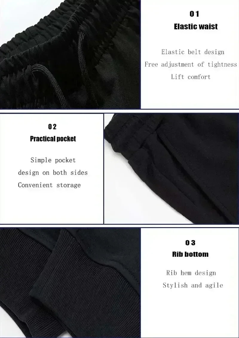 American Retro Hip-Hop Pop Loose Leggings Men's Y2K New Harajuku Gothic Casual Joker Fitness Pants Jogging Pants Street Wear