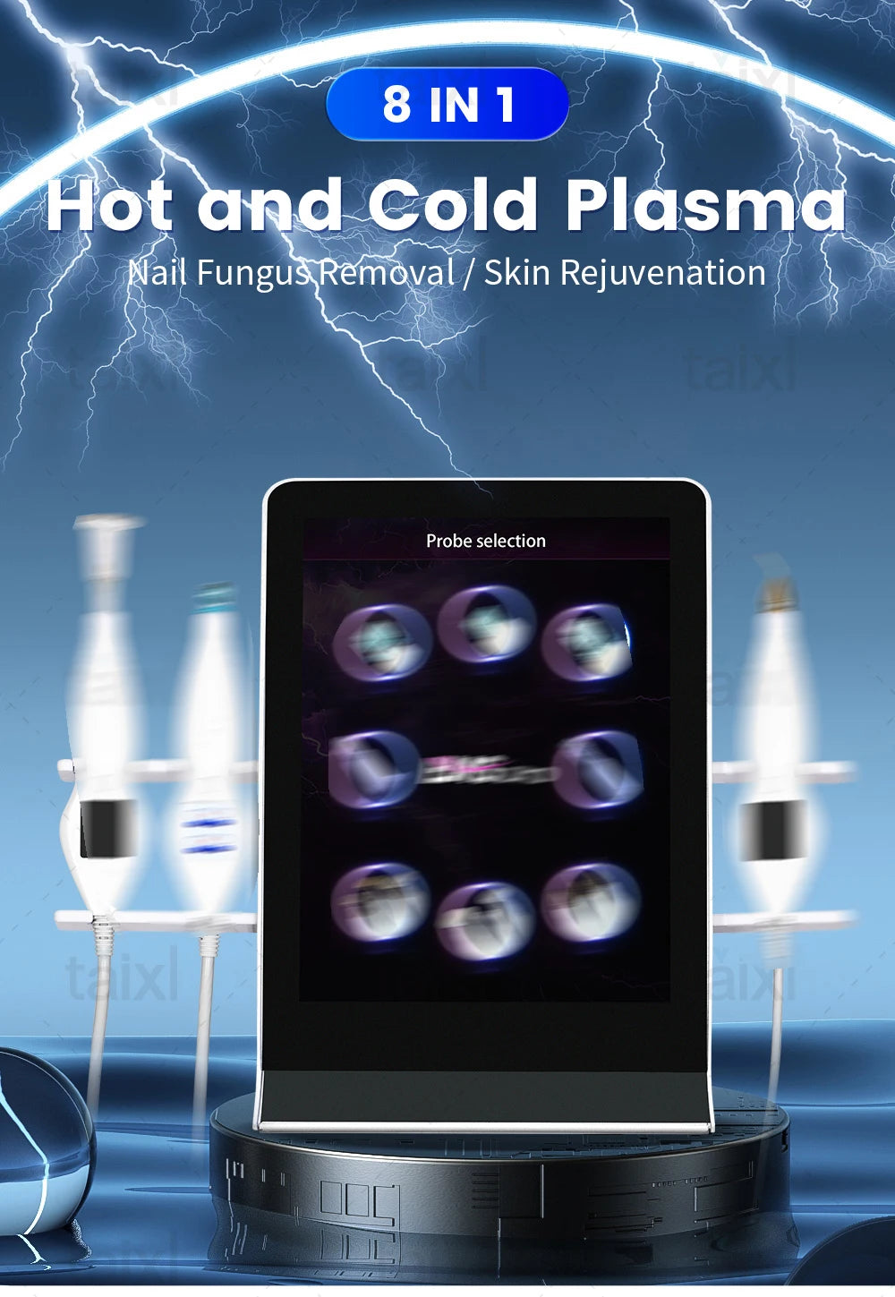 Latest cold and hot plasma 8in1 diamond seal ozone plasma rejuvenation anti-aging beauty machine