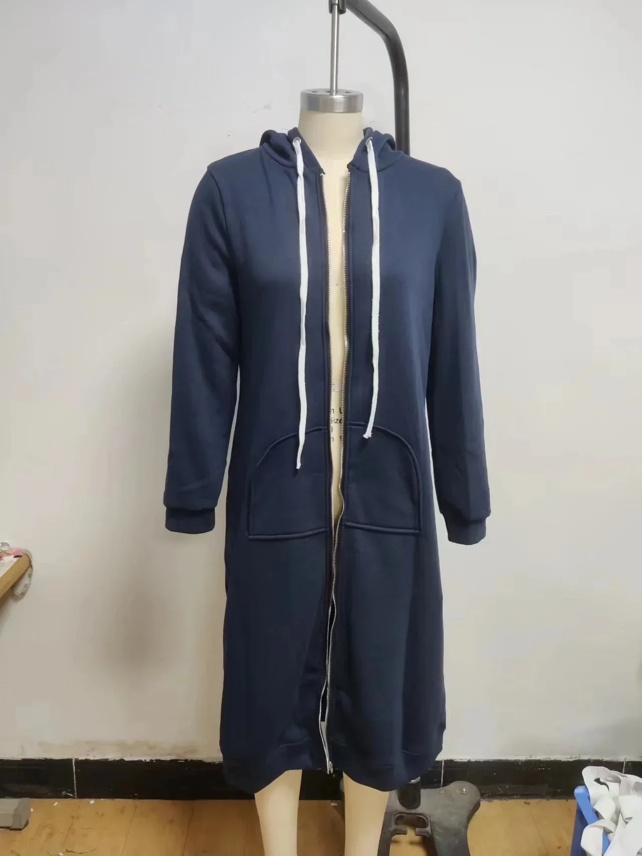 Autumn and Winter Hoodies for Women Casual Full Zip Up Hoodie Comfortable Womens Long Hoodies Fashion Sweatshirt with Pockets