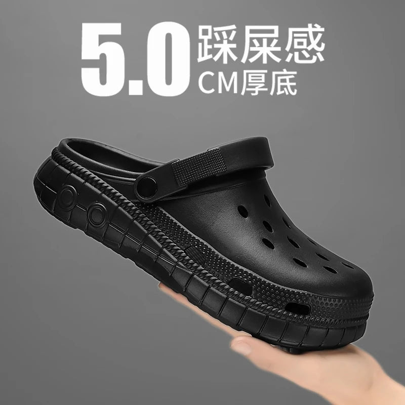 Summer Vacation Style Sandals Men Women Large Size Lightweight Soft Sole Comfort Footwear Men's Women's Slippers