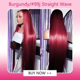 30 36 40 Inch 13x4 13x6 Straight Lace Frontal Wigs Hot Red Front Human Hair Wig 4x4 5X5 Closure Wig Pre Plucked For Women