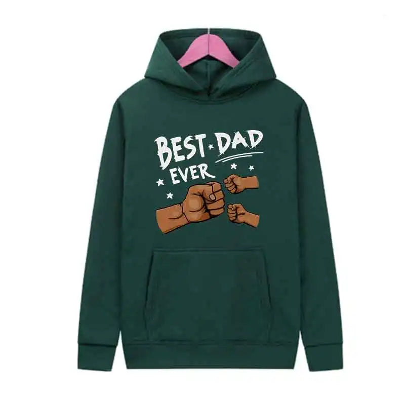Autumn Black Men Trend Hoodies Women Casual Streetwear Best Dad Print Sweatshirts Long Sleeve Harajuku Y2K Tops Spring White