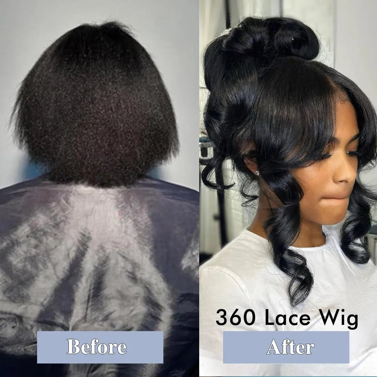 360 Full Lace Frontal Wig 30 Inch Straight HD Lace Front Wigs Human Hair Natural Black 250 Density Upgrade Invisible Drawstring