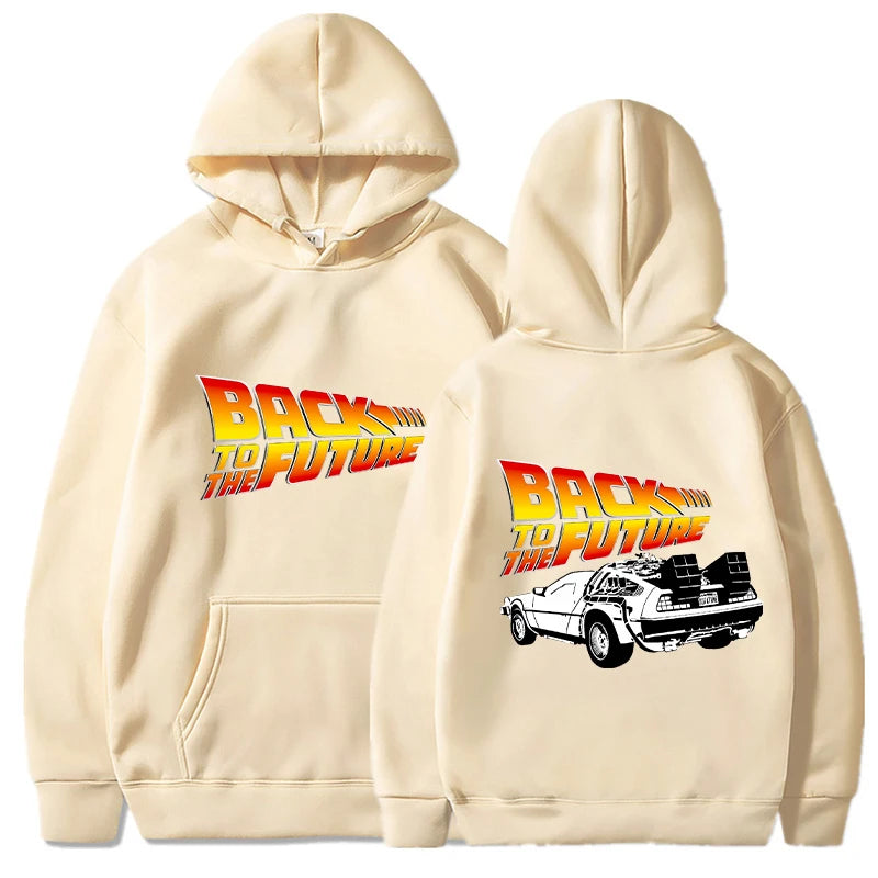 Back To The Future Hoodies Men Fashion Graphic Printed Long Sleeve Sweatshirts Women Casual Harajuku Pullover Tracksuit Sudadera