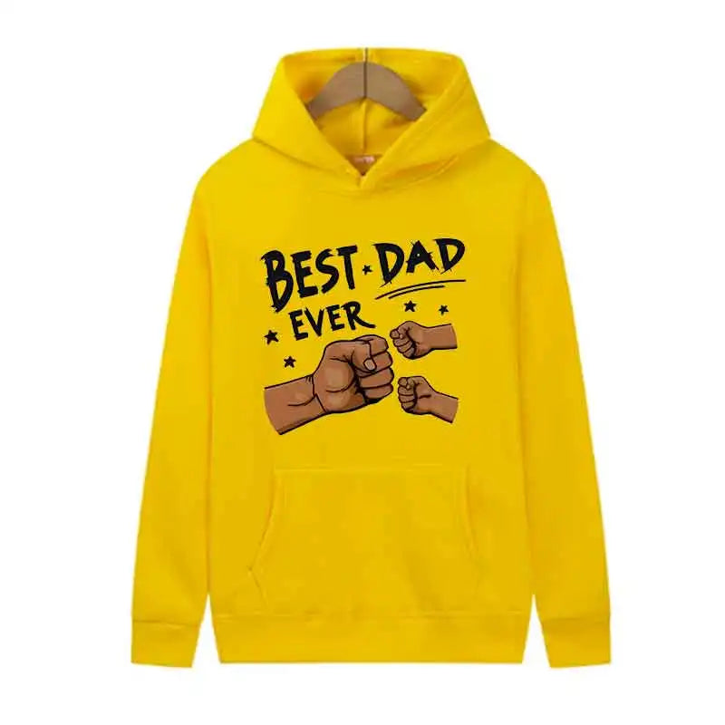 Autumn Black Men Trend Hoodies Women Casual Streetwear Best Dad Print Sweatshirts Long Sleeve Harajuku Y2K Tops Spring White