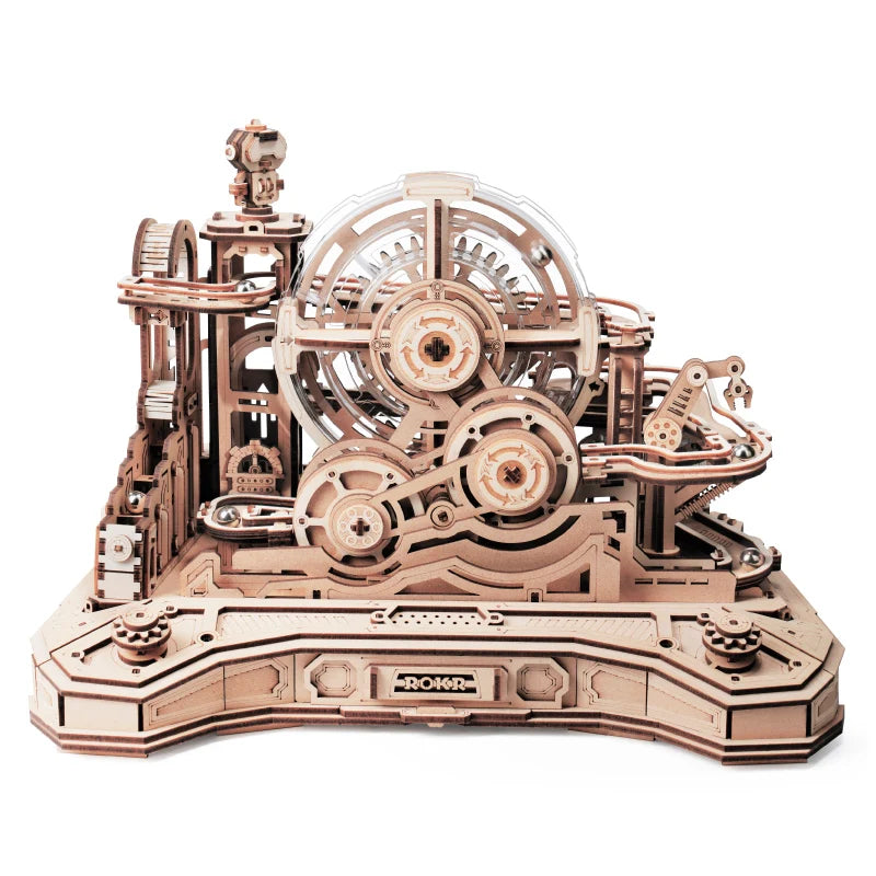 Robotime Rokr Gearball Challenge 3D Wooden Puzzle Rotating Gear Brain Teaser STEM Educational Engineering Toy for Teens Adults