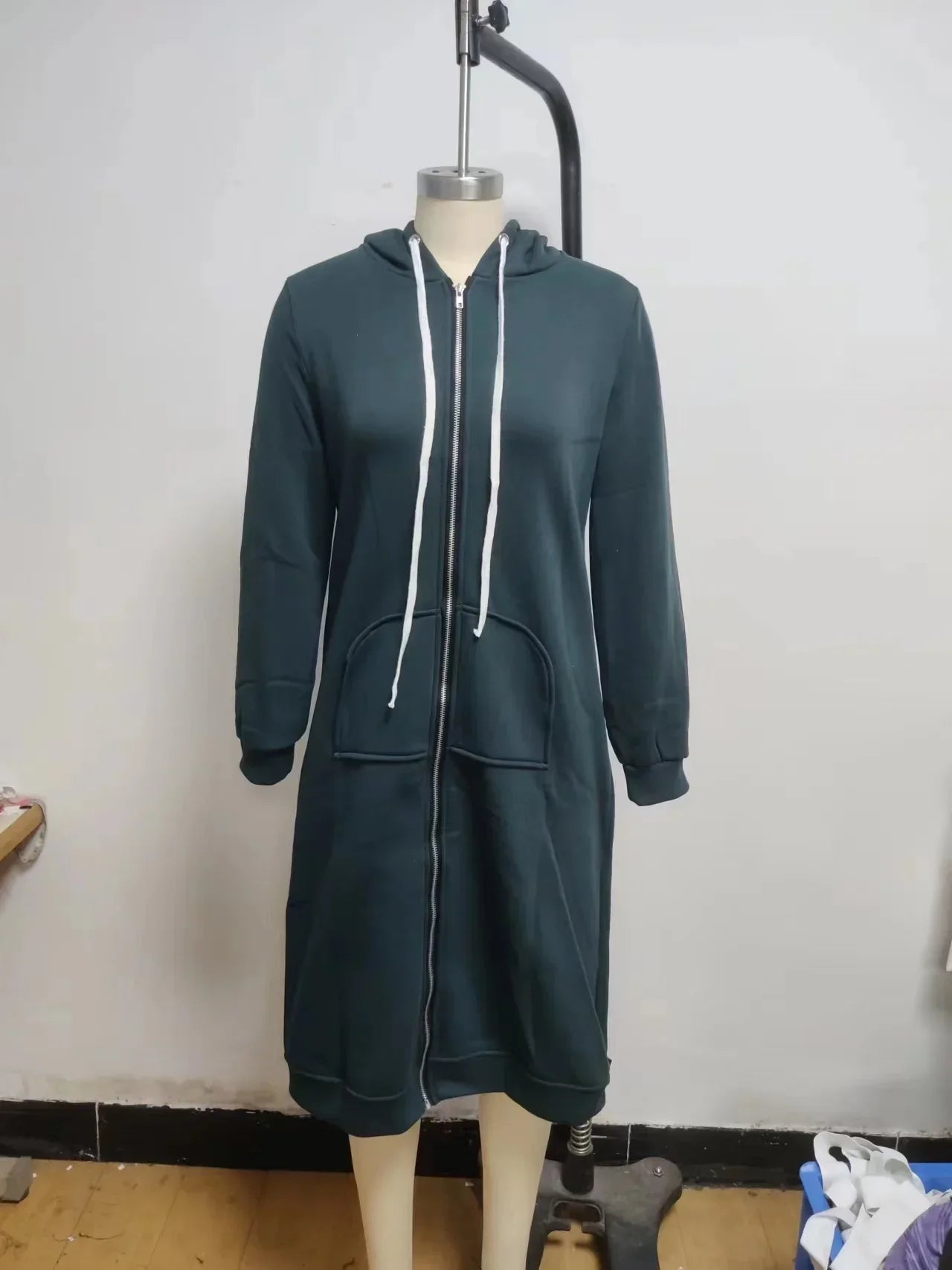 Autumn and Winter Hoodies for Women Casual Full Zip Up Hoodie Comfortable Womens Long Hoodies Fashion Sweatshirt with Pockets