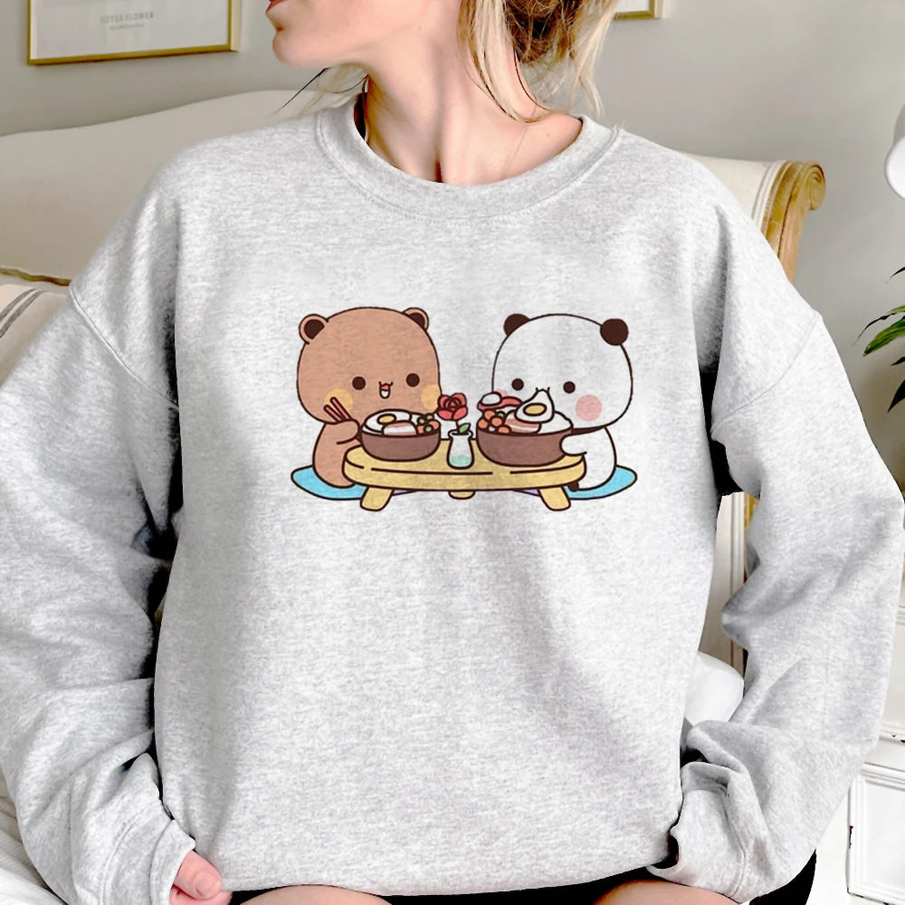 Bubu Dudu hoodies women funny long sleeve top anime pulls hoddies female streetwear clothes