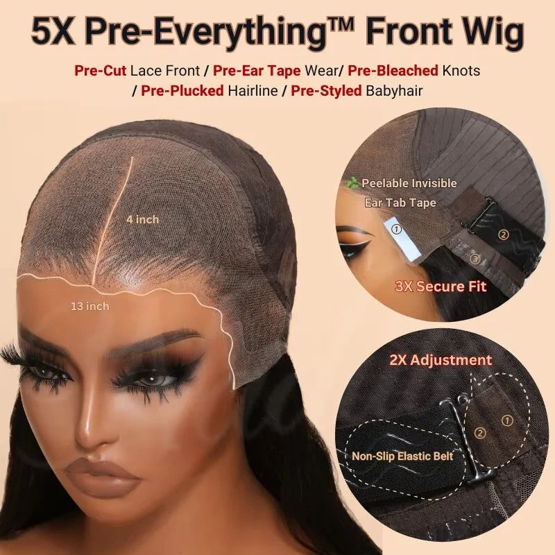 Nadula Hair Lace Front Wigs 13x4 Brazilian Body Wave Wig Human Hair Wigs 13x6 360 Full Lace Wig For Women Swiss Lace Body Wave