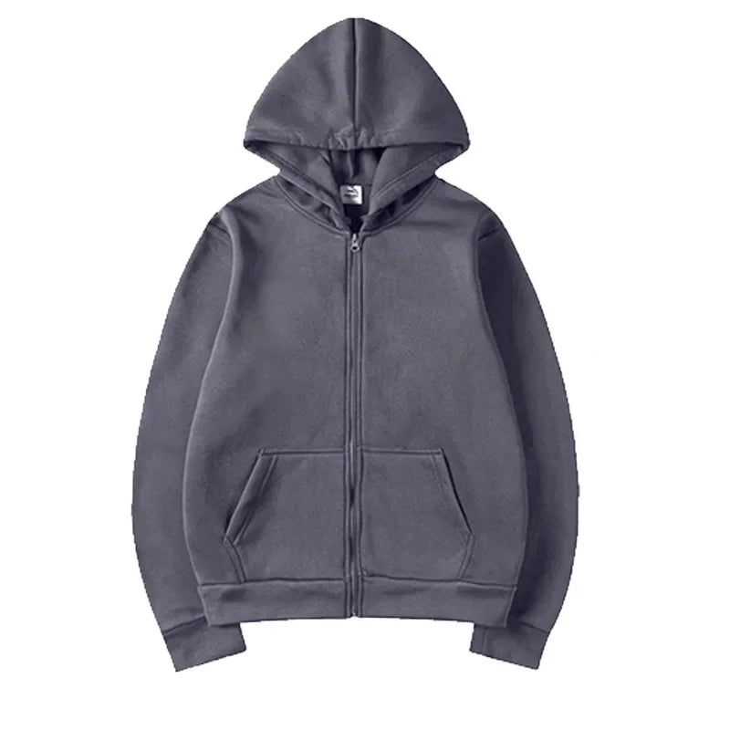 Women Fleece Zip Up Hoodies Running Sports Sweatshirts Fashion Female Classic Casual Zipper Jackets Y2k Hip Hop Streetwear
