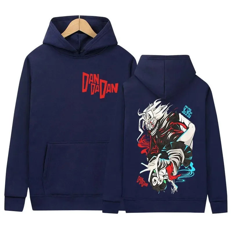 Japan Funny Anime Peripherals Dandadan Graphic Print Hoodies Men Women Harajuku Unisex Vintage Pullovers Oversized Sweatshirts