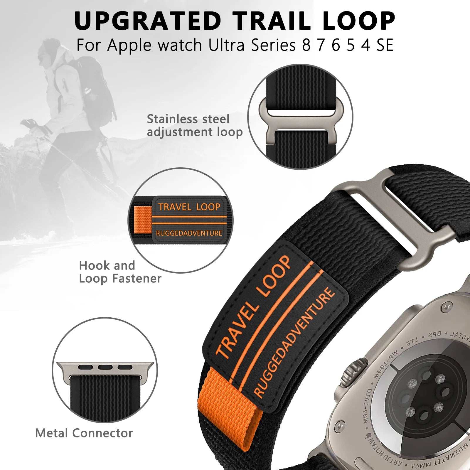 correa for Apple watch Ultra band 49mm 44mm 40mm 45mm 41mm 38mm 42mm 44 45 mm bracelet iWatch series 8 9 7 6 5 4 3 se strap